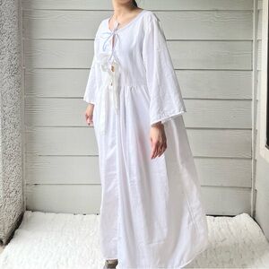 Handmade Pure White Cottage Dress SKU 05088